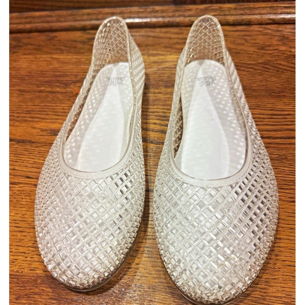 Wild Fable Women's Slip-On Ballet Flat Jelly Round Toe Clear US 10 M